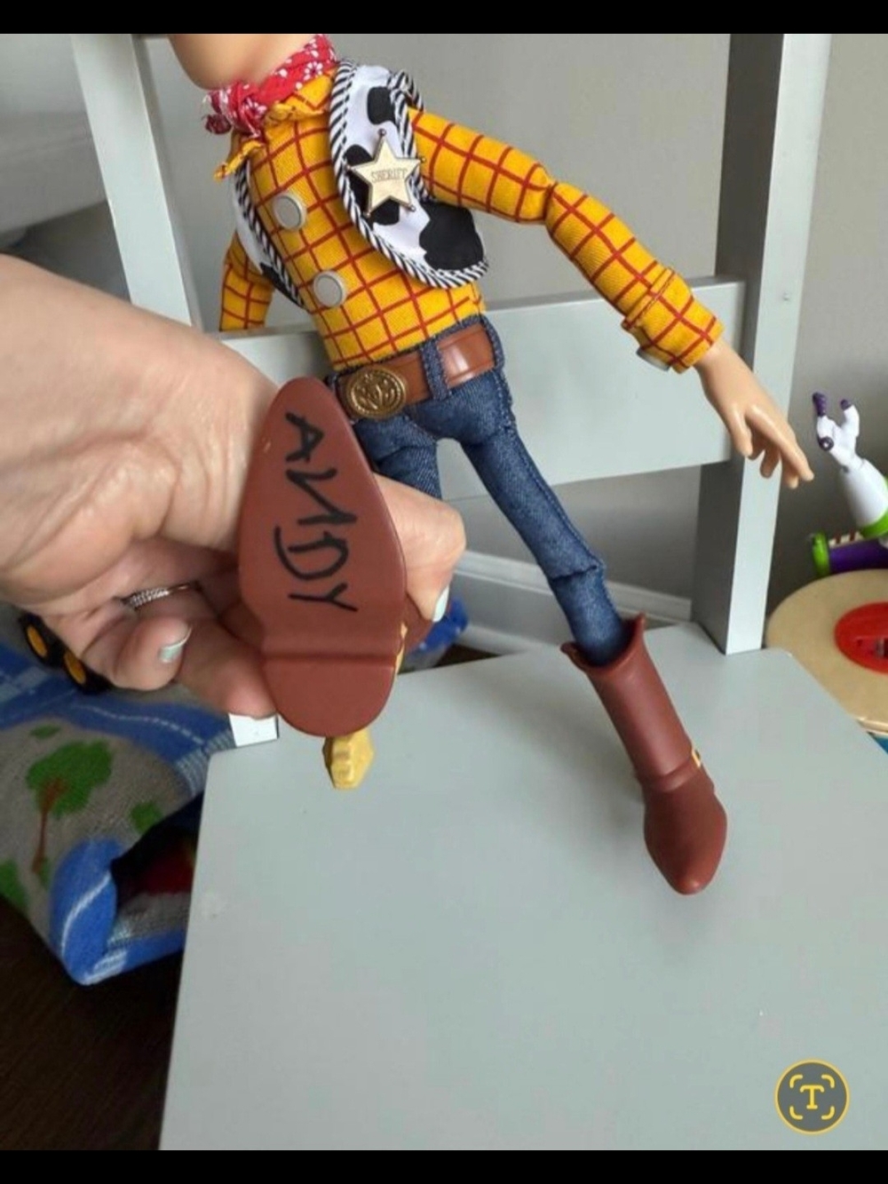 TALKING Disney Toy Story 16"Sheriff Woody Talking Pull String NWT - Picture 5 of 5